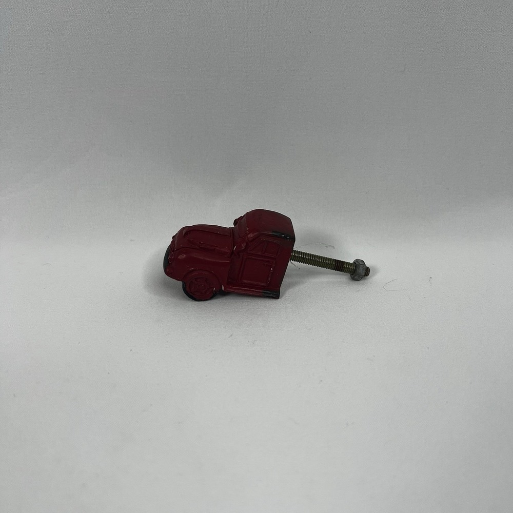 New‎ Polyresin Vintage Red Truck Handle Dresser Cabinet Door Drawer Pull
